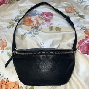 ASOS Black Leather Belt Bag